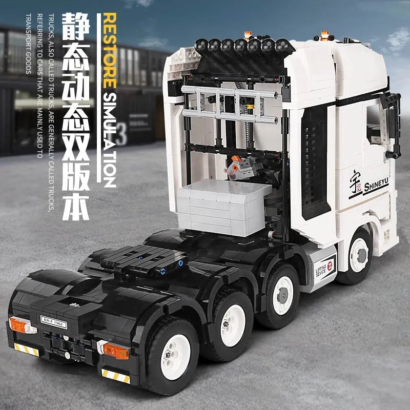 Building Blocks MOC Heavy Container Truck Arocs Bricks Toys QC007 - 18