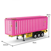 Thumbnail for Building Blocks MOC Heavy Trailer Container Bricks Toys QC013 Construction Set Toys - 1