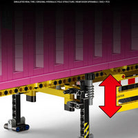 Thumbnail for Building Blocks MOC Heavy Trailer Container Bricks Toys QC013 Construction Set Toys - 7