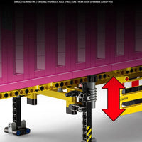 Thumbnail for Building Blocks MOC Heavy Trailer Container Bricks Toys QC013 - 7
