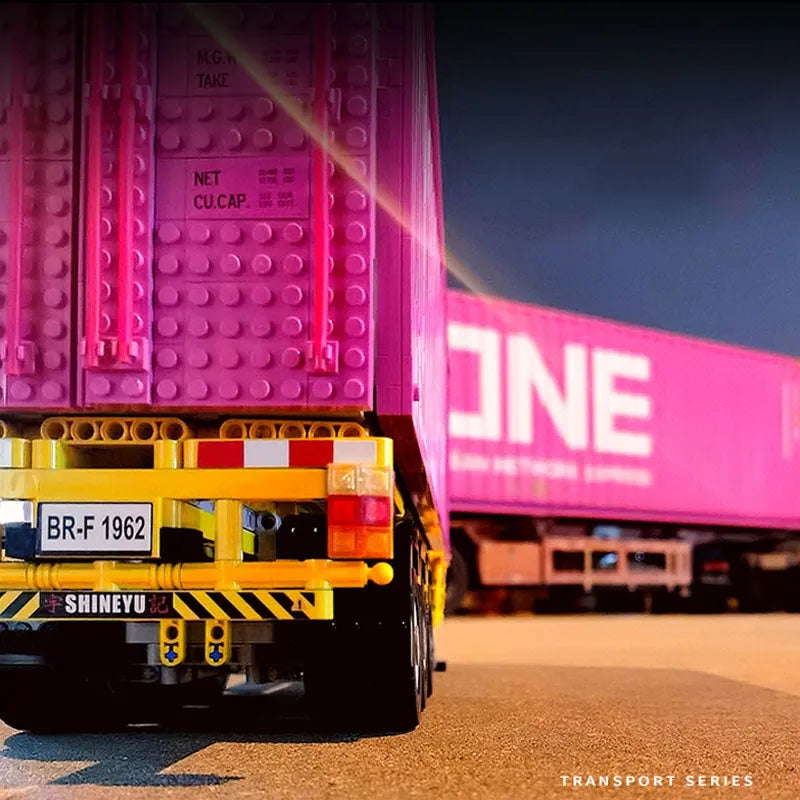Building Blocks MOC Heavy Trailer Container Bricks Toys QC013 Construction Set Toys - 5
