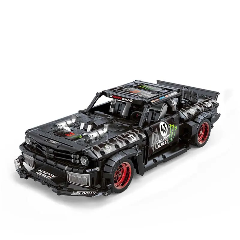 Building Blocks MOC Mustang Hoonicorn V2 Classic Racing Car Bricks Toy QC005 - 1
