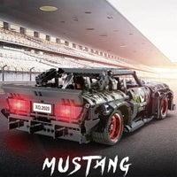 Thumbnail for Building Blocks MOC Mustang Hoonicorn V2 Classic Racing Car Bricks Toy QC005 - 3