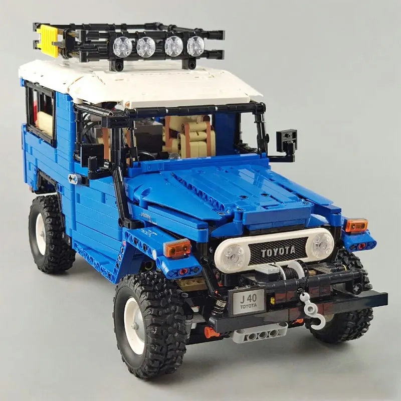 Building Blocks MOC Off Road Toyota FJ40 SUV Bricks Toys QC012 - 13