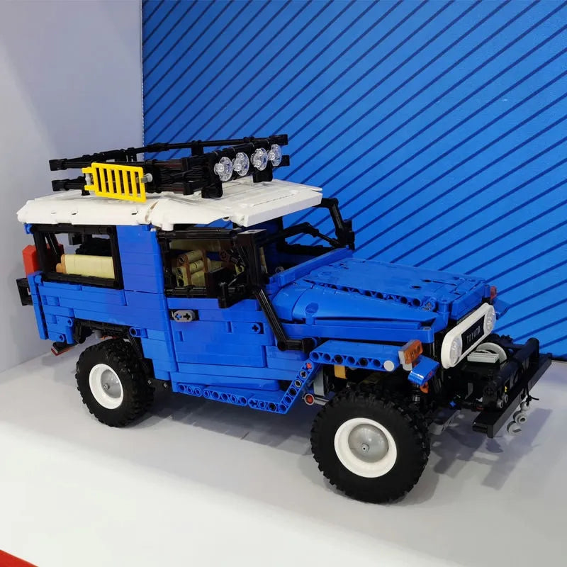 Building Blocks MOC Off Road Toyota FJ40 SUV Bricks Toys QC012 - 17