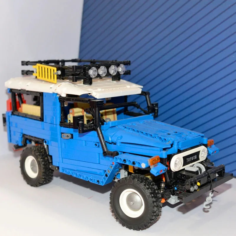 Building Blocks MOC Off Road Toyota FJ40 SUV Bricks Toys QC012 - 12
