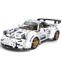Thumbnail for Building Blocks MOC Porsche 911 Widebody Classic Racing Car Bricks Toy QC016 - 1