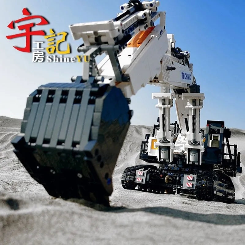 Building Blocks MOC RC APP City Mining Excavator Truck Bricks Toys - 12