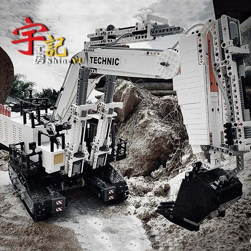Building Blocks MOC RC APP City Mining Excavator Truck Bricks Toys - 14