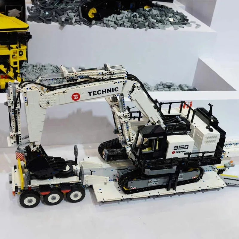 Building Blocks MOC RC APP City Mining Excavator Truck Bricks Toys - 10