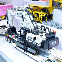 Thumbnail for Building Blocks MOC RC APP City Mining Excavator Truck Bricks Toys Construction Set Toys - 7