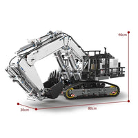 Thumbnail for Building Blocks MOC RC APP City Mining Excavator Truck Bricks Toys Construction Set Toys - 6