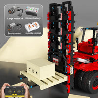 Thumbnail for Building Blocks MOC RC APP Motorized Heavy Forklift Truck Bricks Toys - 6