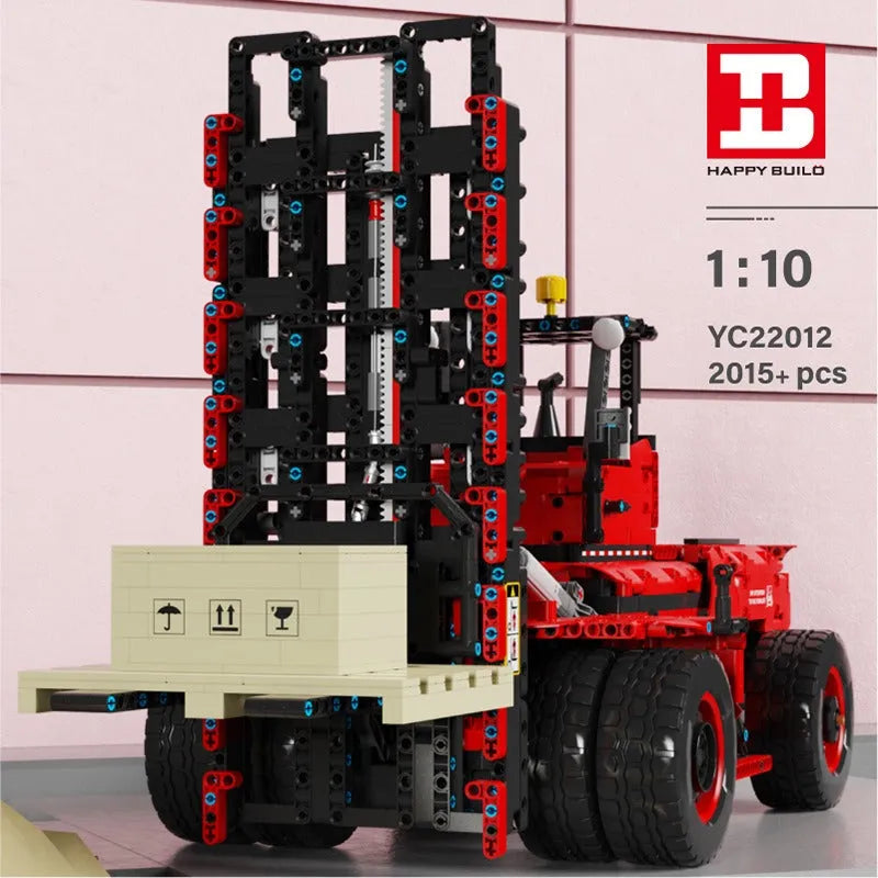 Building Blocks MOC RC APP Motorized Heavy Forklift Truck Bricks Toys - 2
