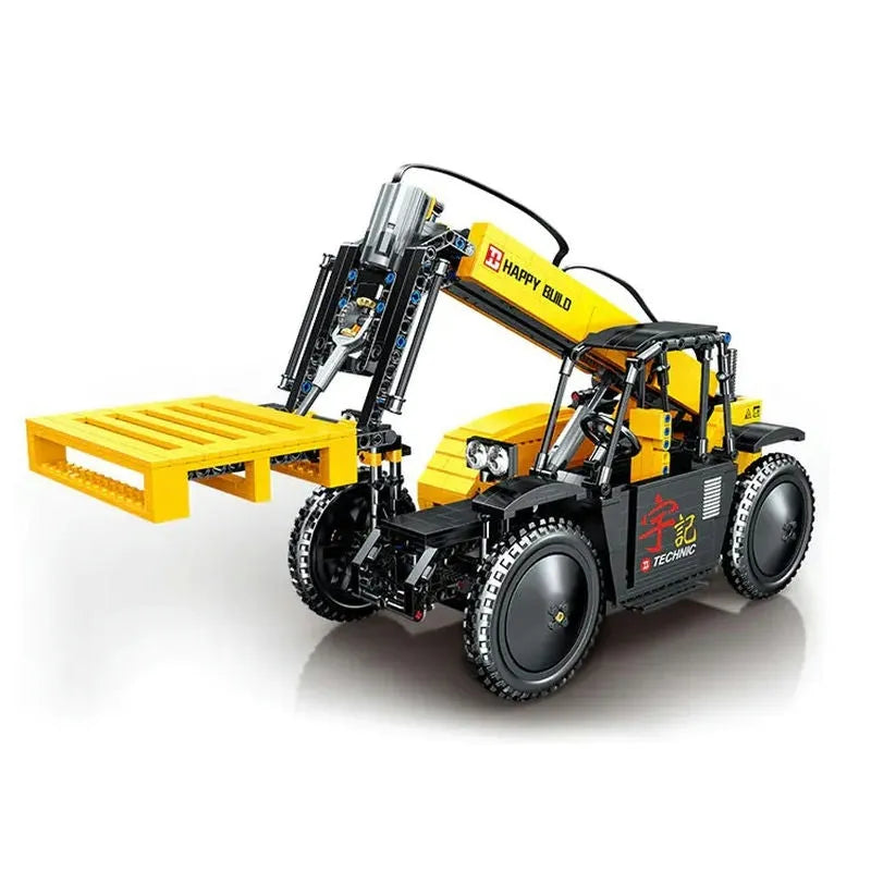 Building Blocks MOC RC APP Motorized Lift Forklift Truck Bricks Toys - 5