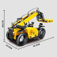 Thumbnail for Building Blocks MOC RC APP Motorized Lift Forklift Truck Bricks Toys Construction Set Toys - 9