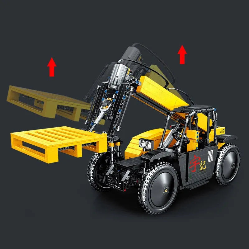 Building Blocks MOC RC APP Motorized Lift Forklift Truck Bricks Toys - 8