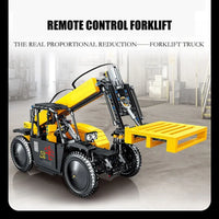 Thumbnail for Building Blocks MOC RC APP Motorized Lift Forklift Truck Bricks Toys Construction Set Toys - 6