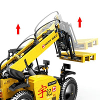 Thumbnail for Building Blocks MOC RC APP Motorized Lift Forklift Truck Bricks Toys Construction Set Toys - 4