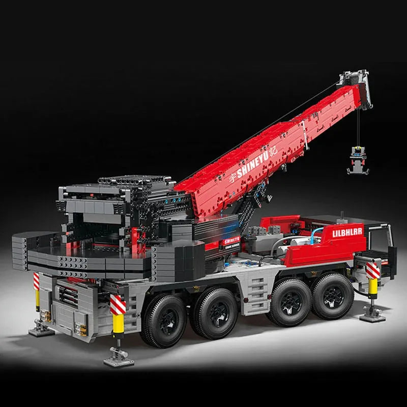 Building Blocks MOC RC APP Motorized Mobile Crane Truck Bricks Toy - 4