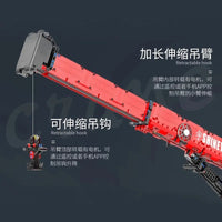 Thumbnail for Building Blocks MOC RC APP Motorized Mobile Crane Truck Bricks Toy Construction Set Toys - 6