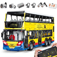 Thumbnail for Building Blocks MOC RC Motor Double Decker Bus Bricks Toys QC015 - 1