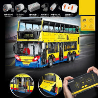 Thumbnail for Building Blocks MOC RC Motor Double Decker Bus Bricks Toys QC015 - 2