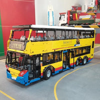 Thumbnail for Building Blocks MOC RC Motor Double Decker Bus Bricks Toys QC015 - 9