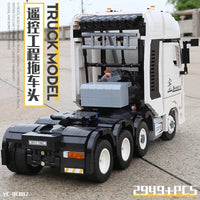 Thumbnail for Building Blocks MOC RC Motorized Heavy Container Truck Bricks Toy QC007 - 5