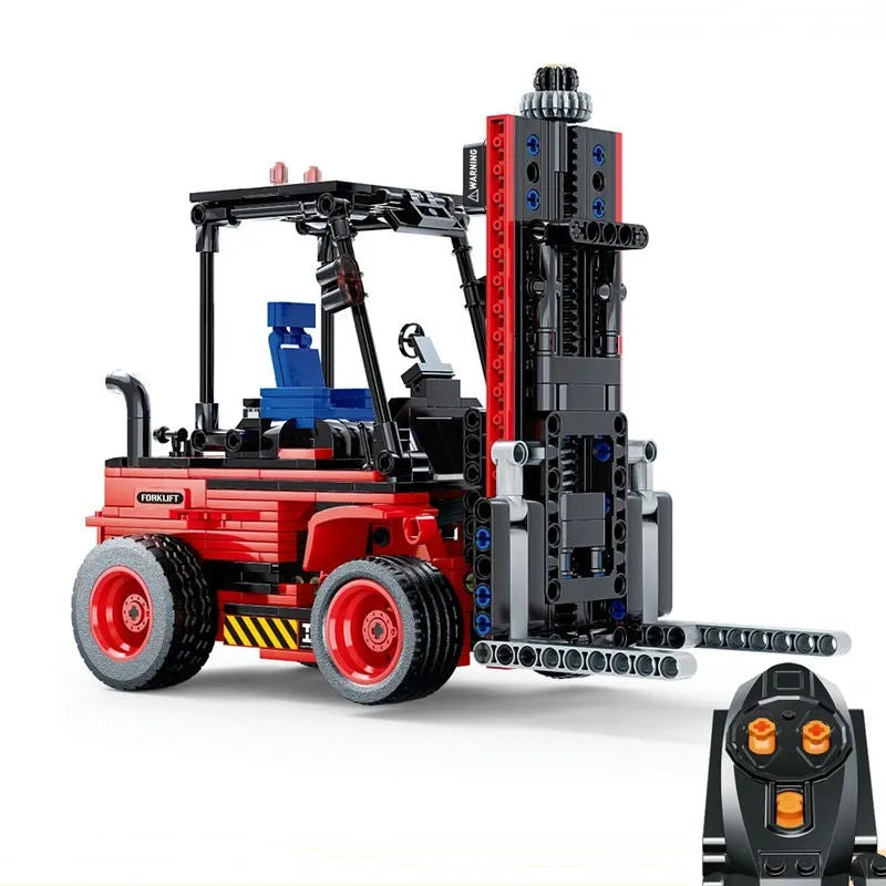 Rc Telehandler Heavy Forklift Truck Building Blocks for STEM Learning