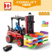 Thumbnail for Building Blocks MOC RC STEM Heavy Forklift Truck Bricks Toys 33003 Construction Set Toys - 2