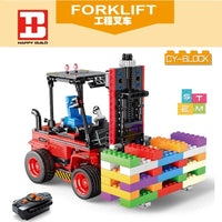 Thumbnail for Building Blocks MOC RC STEM Heavy Forklift Truck Bricks Toys 33003 - 2