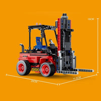 Thumbnail for Building Blocks MOC RC STEM Heavy Forklift Truck Bricks Toys 33003 Construction Set Toys - 6