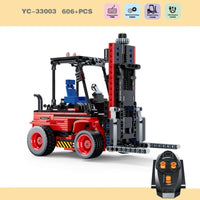 Thumbnail for Building Blocks MOC RC STEM Heavy Forklift Truck Bricks Toys 33003 Construction Set Toys - 7