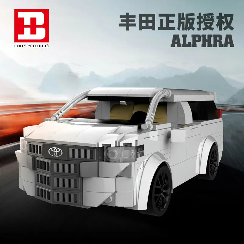 Building Blocks MOC RC Toyota Alphard SUV Van Classic Car Bricks Toy 23007 - 2