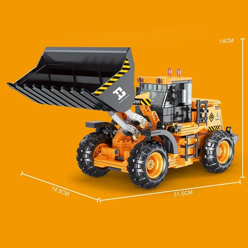 Building Blocks RC STEM Mini Bulldozer Truck Bricks Toys 33002 Construction Set Toys - 6