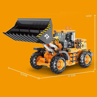 Thumbnail for Building Blocks RC STEM Mini Bulldozer Truck Bricks Toys 33002 - 6