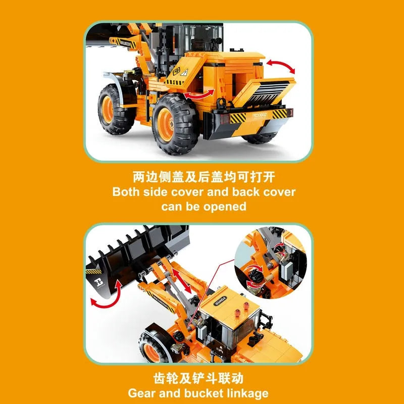 Building Blocks RC STEM Mini Bulldozer Truck Bricks Toys 33002 - 4
