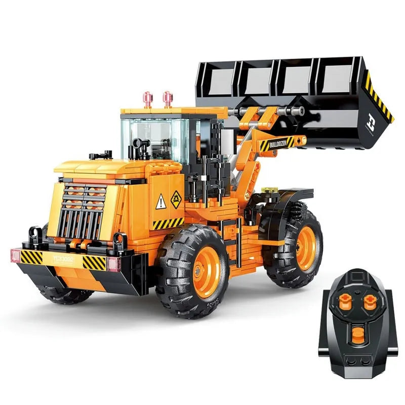 Building Blocks RC STEM Mini Bulldozer Truck Bricks Toys 33002 Construction Set Toys - 1