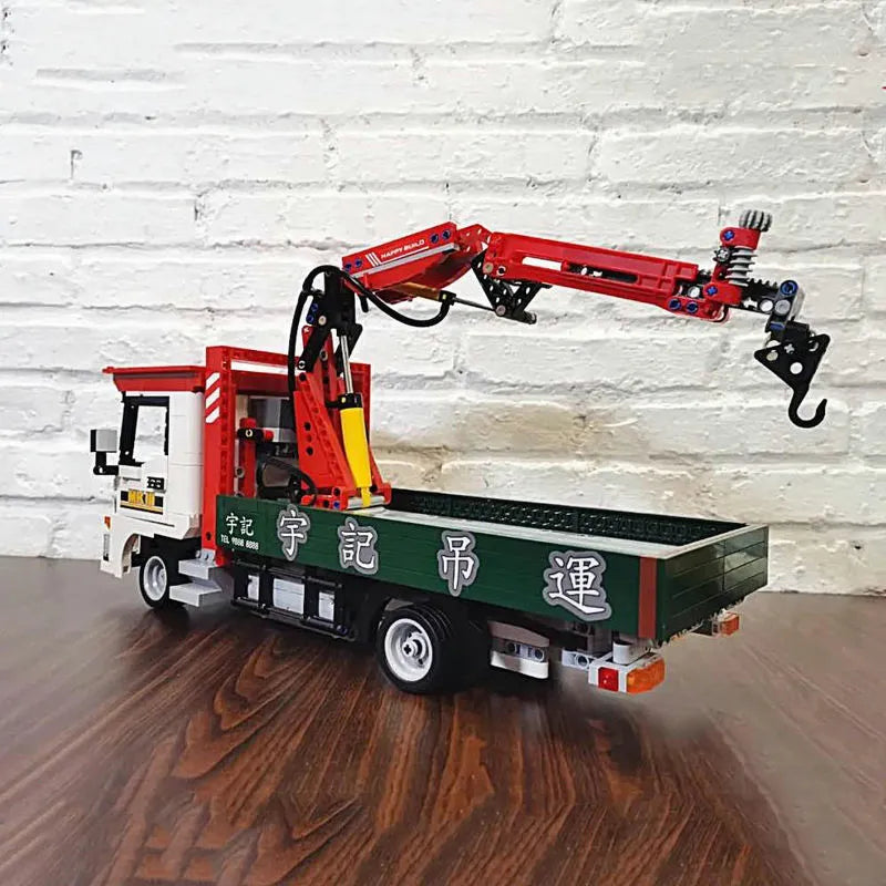 Building Blocks Tech MOC APP Motorized Crane Lorry RC Truck Bricks Toy - 4
