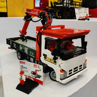 Thumbnail for Building Blocks Tech MOC APP Motorized Crane Lorry RC Truck Bricks Toy Construction Set Toys - 9