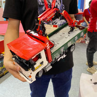 Thumbnail for Building Blocks Tech MOC APP Motorized Crane Lorry RC Truck Bricks Toy Construction Set Toys - 10