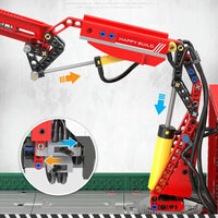 Thumbnail for Building Blocks Tech MOC APP Motorized Crane Lorry RC Truck Bricks Toy - 16
