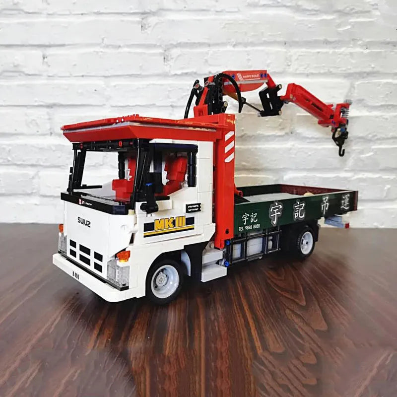 Building Blocks Tech MOC APP Motorized Crane Lorry RC Truck Bricks Toy - 21