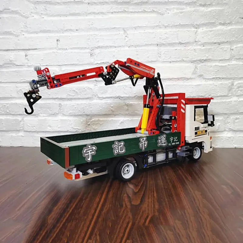 Building Blocks Tech MOC APP Motorized Crane Lorry RC Truck Bricks Toy - 6