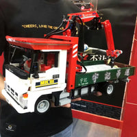 Thumbnail for Building Blocks Tech MOC APP Motorized Crane Lorry RC Truck Bricks Toy Construction Set Toys - 13