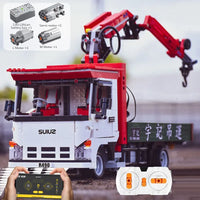 Thumbnail for Building Blocks Tech MOC APP Motorized Crane Lorry RC Truck Bricks Toy Construction Set Toys - 19