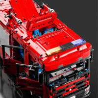 Thumbnail for Building Blocks Tech MOC APP Motorized RC Water Jet Fire Truck Bricks Toy - 10