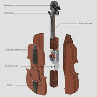 Thumbnail for Building Blocks Tech MOC Expert APP RC Motorized Dream Violin Bricks Toy - 5
