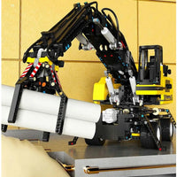 Thumbnail for Building Blocks Tech MOC RC APP Motorized Grabber Crane Truck Bricks Toy - 2